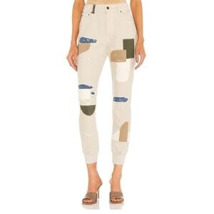SER.O.YA CARGO JOGGER Pants Denim Jeans Women’s Size 25 in Cario Patch